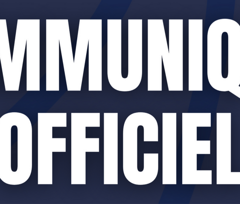 Communiqué officiel
